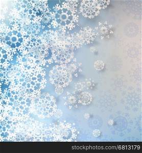 Winter background with Christmas decoration. + EPS10 vector file