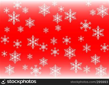 Winter background with snowflakes, abstract Christmas Background. Vector Illustration.