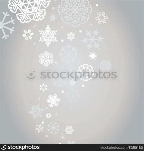 Winter background2. Winter background with snowflakes. A vector illustration