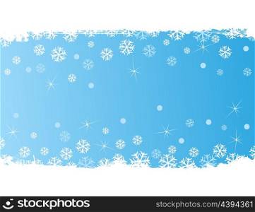 Winter background5. Winter blue background with snowflakes. A vector illustration
