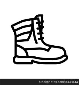 winter boots season line icon vector. winter boots season sign. isolated contour symbol black illustration. winter boots season line icon vector illustration