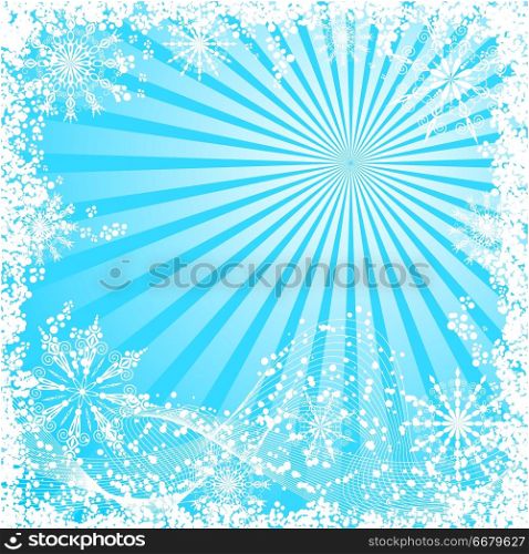 Winter, christmas background, vector
