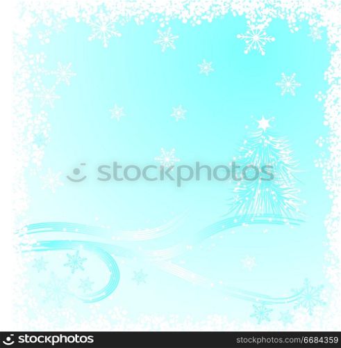 Winter, Christmas background, vector