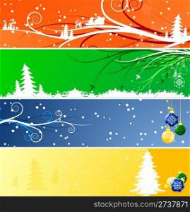 Winter Christmas banners