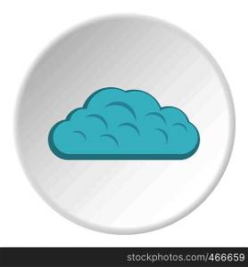 Winter cloud icon in flat circle isolated on white background vector illustration for web. Winter cloud icon circle