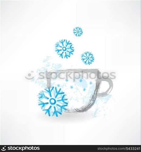 winter cup grunge icon