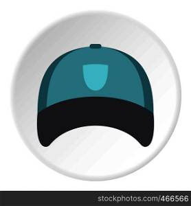 Winter hat icon in flat circle isolated on white background vector illustration for web. Winter hat icon circle