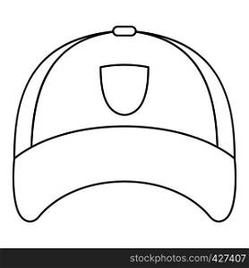 Winter hat icon. Outline illustration of winter hat vector icon for web. Winter hat icon, outline style