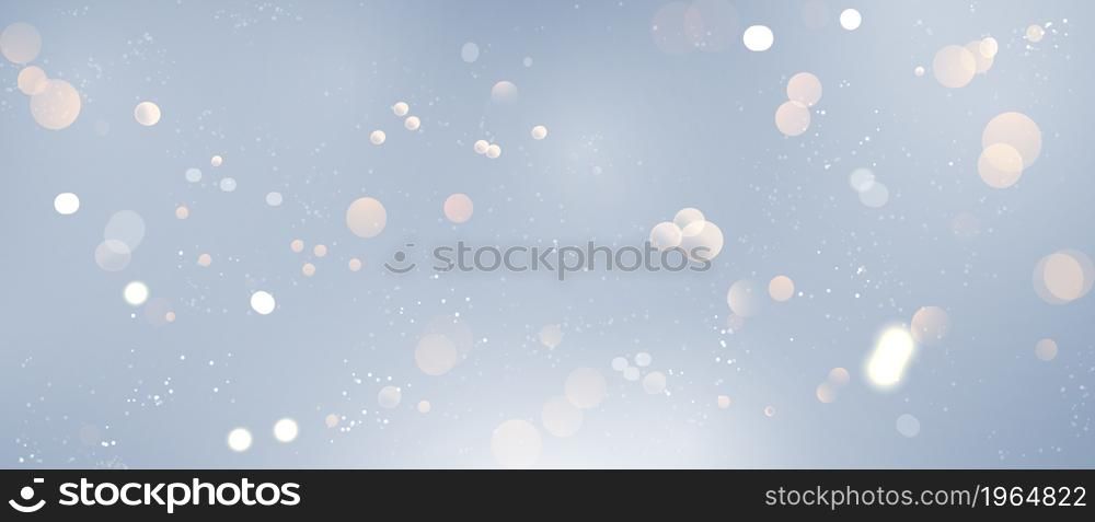 Winter is Abstract blur gold light element that can be used for decorative bokeh background. falling snow