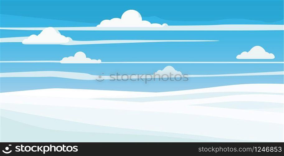 Winter landscape, field in the snow, trees. Winter landscape, field in the snow, trees, style, vector, illustration, isolated