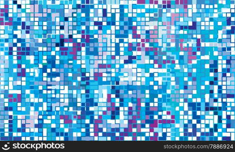 Winter mosaic. Color bright decorative background vector illustration.