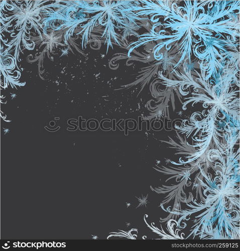 Winter patterns banner or frame,Hand drawn,vector illustration