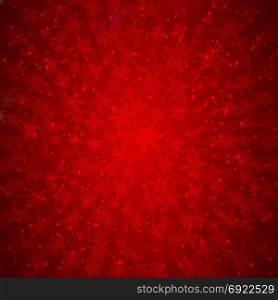 Winter red background christmas made of snowflakes and snow with blank copy space for your text, Vector illustration
