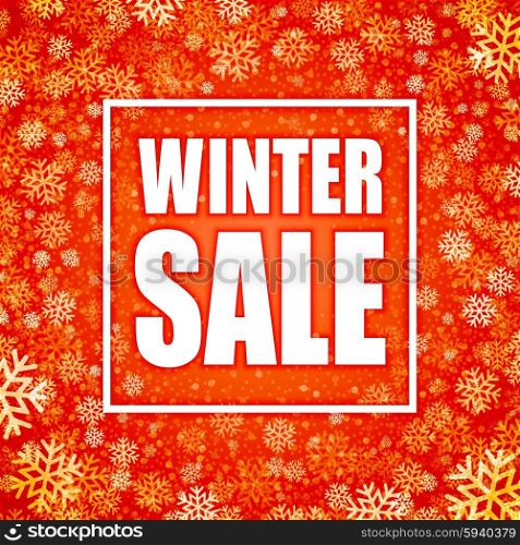 Winter sale inscription on background with snowflake. Vector illustration . Winter sale inscription on background with snowflake. Vector illustration EPS10