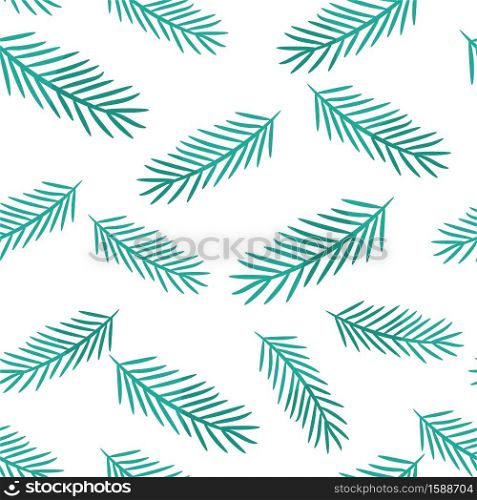 Winter seamless pattern with pine tree baranhes on a white background. Winter seamless pattern with pine tree baranhes on a white background.