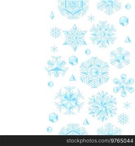 Winter seamless pattern with snowflakes. Merry Christmas and Happy New Year background. Seasonal design.. Winter seamless pattern with snowflakes. Merry Christmas and Happy New Year background.