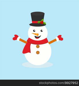 Winter season cute snowman collection