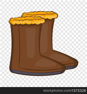 Winter shoes icon in cartoon style isolated on background for any web design . Winter shoes icon, cartoon style