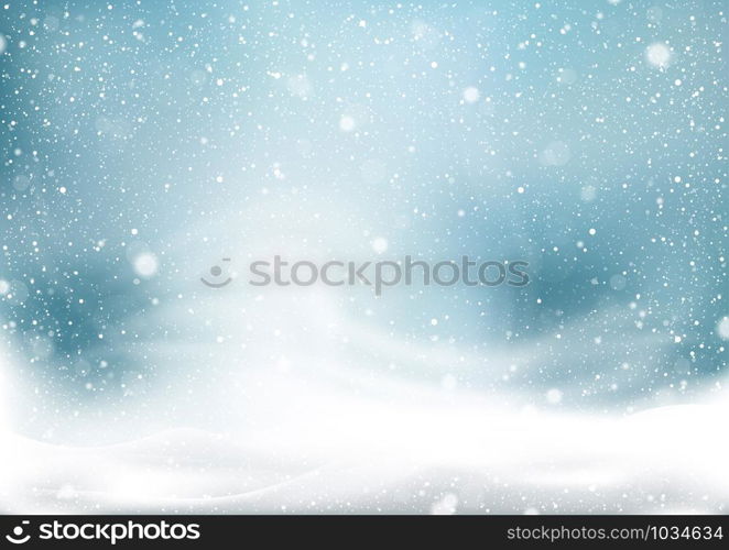 Winter Snow Storm Background