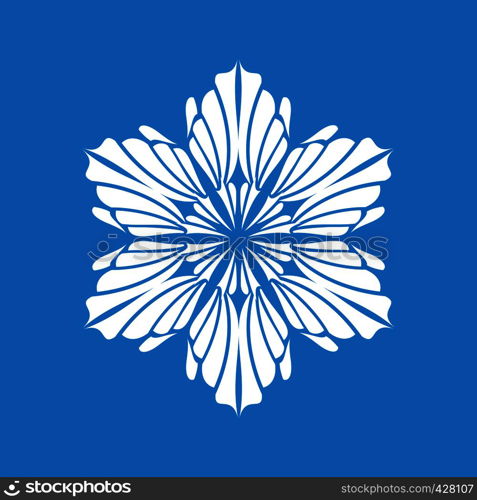 Winter snowflake icon. Simple illustration of winter snowflake vector icon for web. Winter snowflake icon, simple style