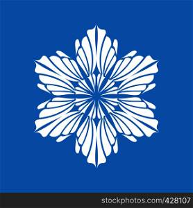 Winter snowflake icon. Simple illustration of winter snowflake vector icon for web. Winter snowflake icon, simple style