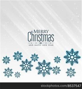 winter snowflakes background for merry christmas
