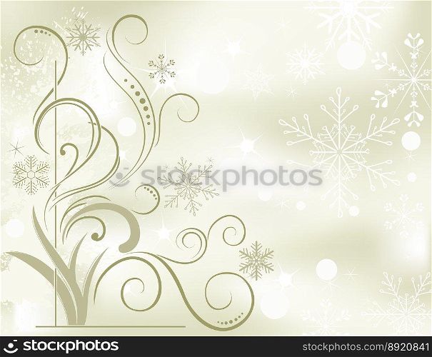 Winter soft background vector image