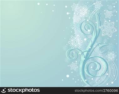 Winter swirl background