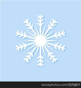 Winter vector icon. Flat style winter snowflakes. Vector illustration