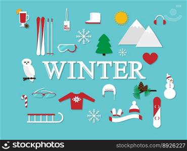 Winter vector image