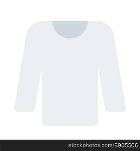 winter wear t-shirt, icon on isolated background