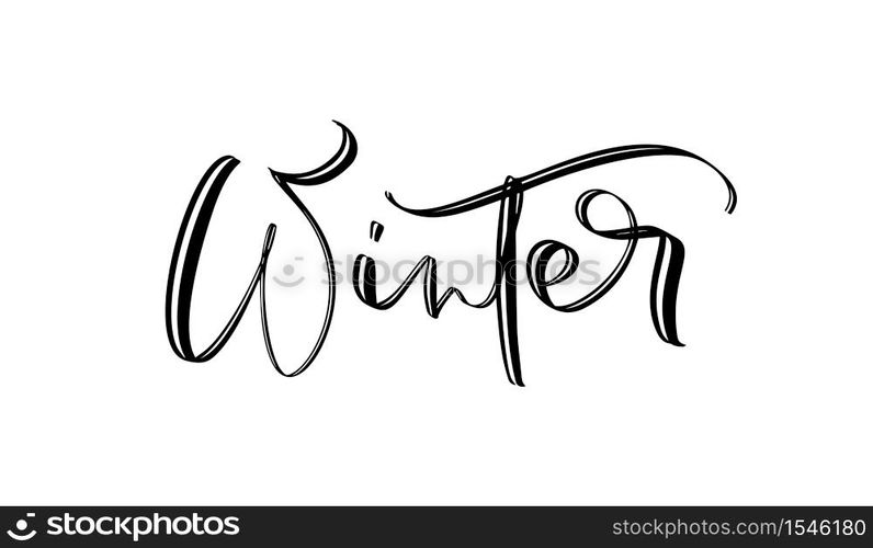 Winter wonderland text, hand drawn brush lettering. Holiday greetings quote isolated on white. Great for Christmas and New year cards, gift tags and labels, photo overlays. Winter wonderland text, hand drawn brush lettering. Holiday greetings quote isolated on white. Great for Christmas and New year cards, gift tags and labels, photo overlays.