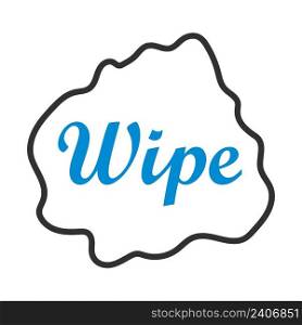 Wipe Cloth Icon. Editable Bold Outline With Color Fill Design. Vector Illustration.