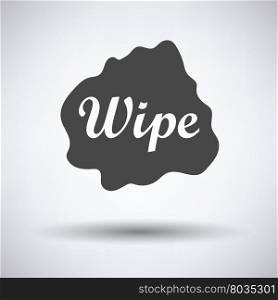 Wipe cloth icon on gray background, round shadow. Vector illustration.