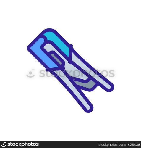wire cutter tool icon vector. wire cutter tool sign. color symbol illustration. wire cutter tool icon vector outline illustration