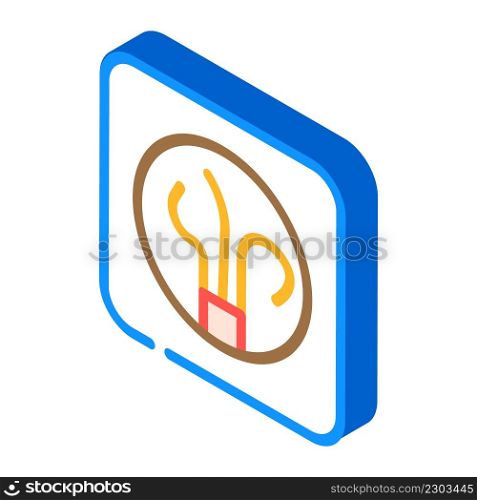 wire socket isometric icon vector. wire socket sign. isolated symbol illustration. wire socket isometric icon vector illustration