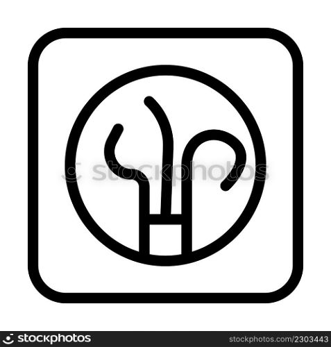 wire socket line icon vector. wire socket sign. isolated contour symbol black illustration. wire socket line icon vector illustration