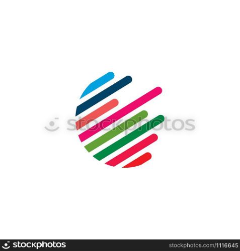 Wire world logo vector icon template
