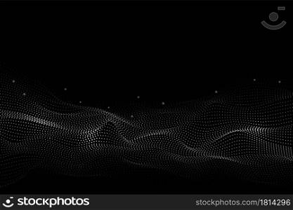 Wireframe dots landscape. Dotted abstract concept, technology halftone surface. 3d sound wave, geometric particles recent vector background. Illustration network mesh wave graphic futuristic. Wireframe dots landscape. Dotted abstract concept, technology halftone surface. 3d sound wave, geometric particles recent vector background