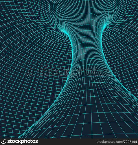 Wireframe mesh polygonal element. Torus with connected lines and dots. Vector Illustration .. Wireframe torus with connected lines and dots . Mesh polygonal element. Vector Illustration EPS10.