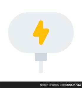 wireless charging dock, icon on isolated background