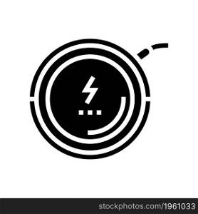 wireless charging pad glyph icon vector. wireless charging pad sign. isolated contour symbol black illustration. wireless charging pad glyph icon vector illustration