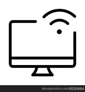 Wireless connectivity in desktop for internet access.