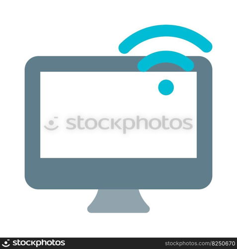 Wireless connectivity in desktop for internet access.