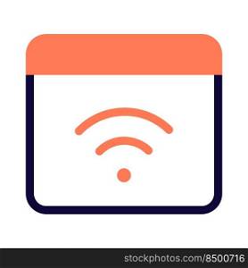 Wireless connectivity on a internet web browser