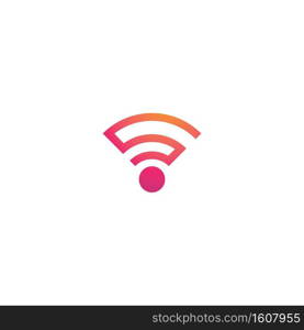 Wireless design logo template vector