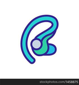wireless earphone for business calls icon vector. wireless earphone for business calls sign. color symbol illustration. wireless earphone for business calls icon vector outline illustration