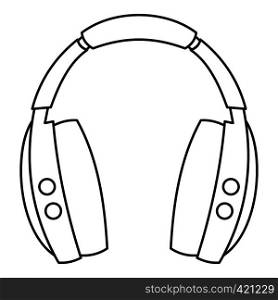 Wireless headphones icon. Outline illustration of wireless headphones vector icon for web. Wireless headphones icon, outline style