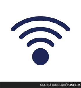 Wireless internet black glyph ui icon. Access to Internet. Free network. User interface design. Silhouette symbol on white space. Solid pictogram for web, mobile. Isolated vector illustration. Wireless internet black glyph ui icon