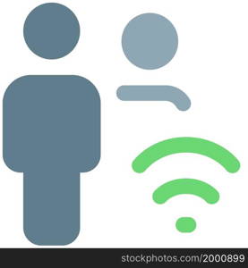 wireless internet router key shared with multiple home members